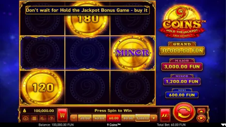 9 Coins Pokie Review