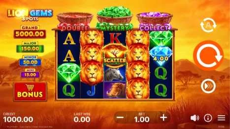 Lion Gems 3 Pots: Hold and Win Pokie Review