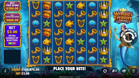 Mermaid’s Treasure Trove Pokie Review
