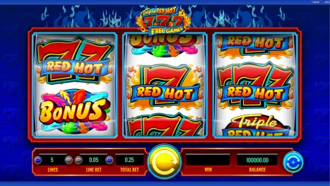 Triple Red Hot 777 Pokie Review