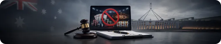 Australian online gambling regulation banner
