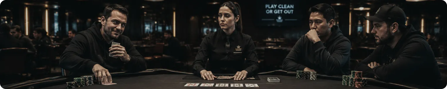 Dodgy play at poker table