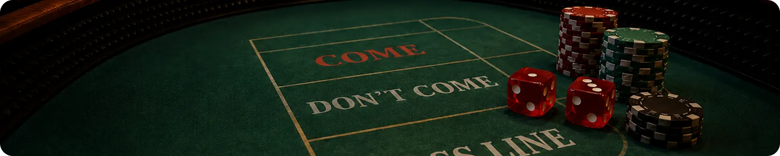 Come and Don’t Come craps bets with low dice