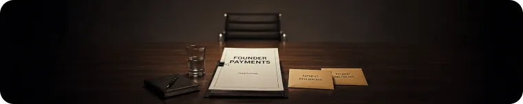 Confidential founder payments