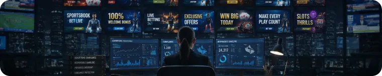 Regulatory oversight control room banner