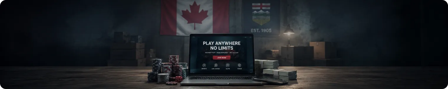 Grey-market online gambling in Alberta