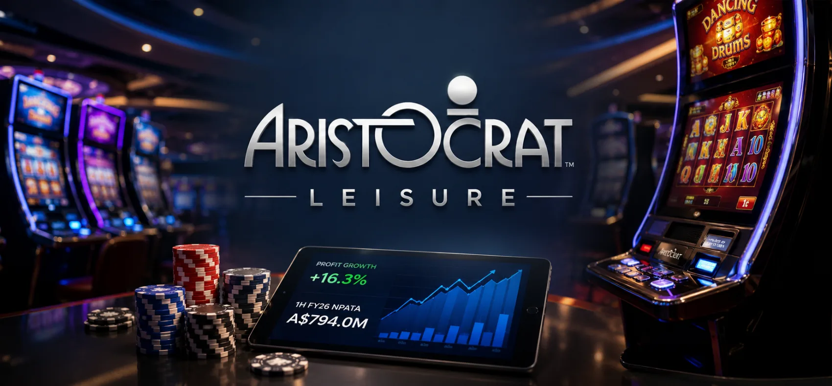 Aristocrat’s First-Half Profit Rises as ANZ Gaming Momentum Builds