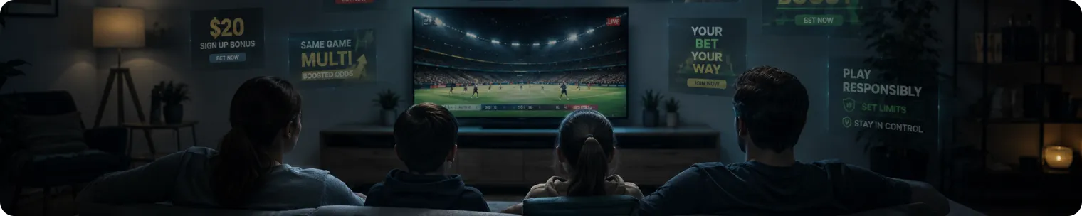 Watching betting ads