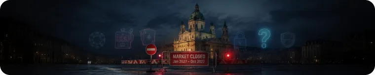 Austria market closure banner