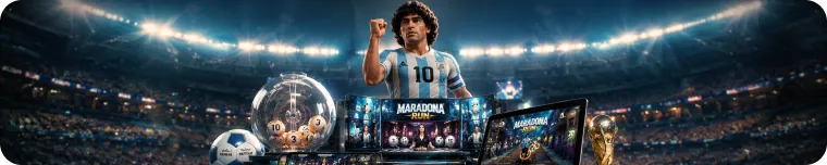 Football-themed casino game show banner