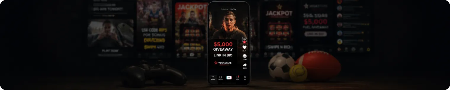 Social media gambling ad