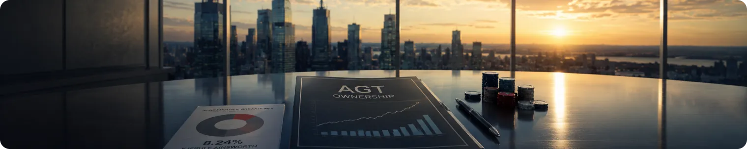 AGT ownership documents in a boardroom