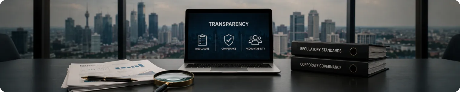 Gaming supplier transparency banner