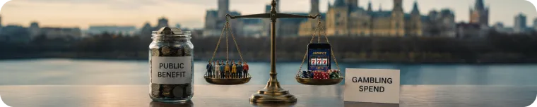 Public revenue and gambling trade-off