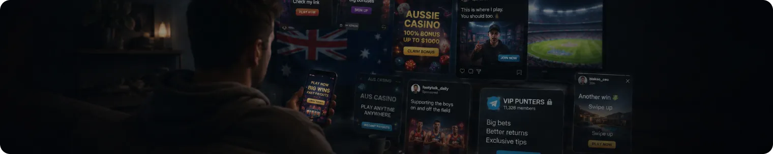 Australian social media gambling risk