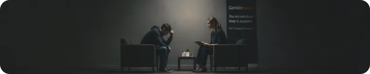 Gambling support counselling scene
