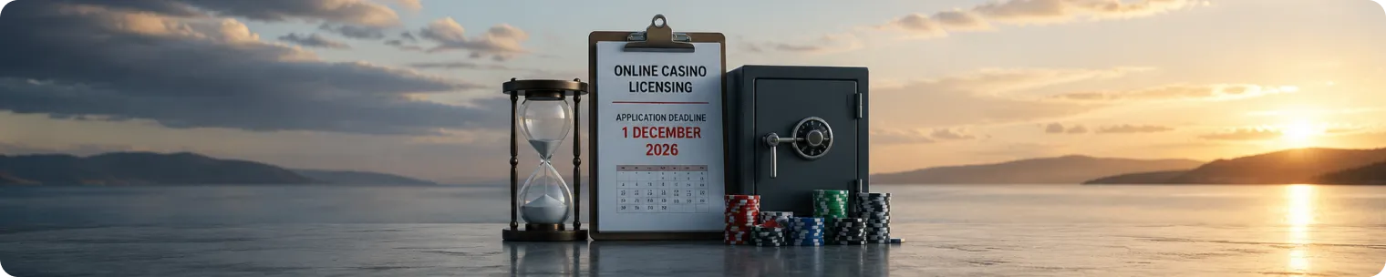 Online casino licensing deadline scene