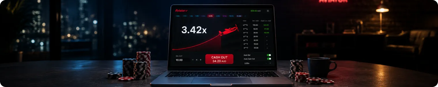 Crash game laptop screen